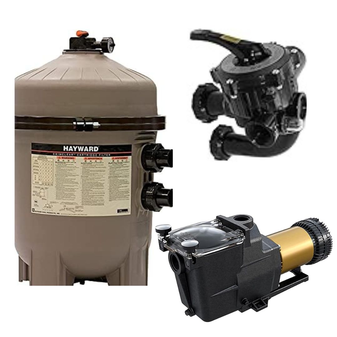 Hayward 36 Sq ft Pro Grid System w 1.5 Hydroflow IG Pump and VariFlo Control Valve