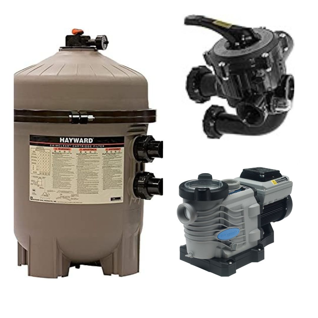 Hayward 36 Sq ft Pro Grid System w 2HP Variable Speed Pump and VariFlo Control Valve