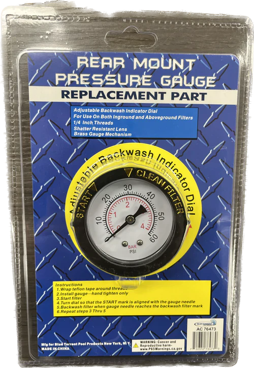 Dial Pressure Gauge - Rear Mount